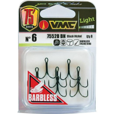  Vmc 7552B Bn-04 Light Bb szakáll nélküli hármashorog 8 db horog