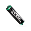 VOCA Racing Voca hátsó hangtompító alumínium fekete - CNC végzáró zöld Voca Racing Kipufogó és alkatrészei Kipufogó alkatrész
