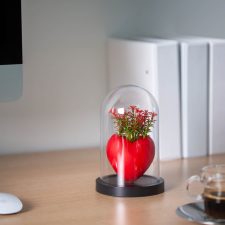 Vog und Arths Műnövény dekoráció - bordó szív - 11 x 18 cm dekoráció