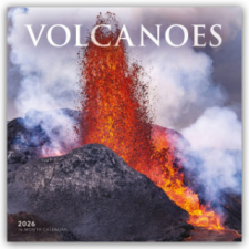  Volcanoes - Vulkane 2026 - Wand-Kalender (Kalendář/Diář) naptár, kalendárium