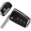 Volkswagen 3 gombos kulcsház fém keret