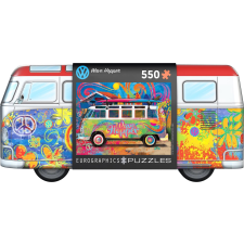Volkswagen hullám lovas puzzle fémdobozban puzzle, kirakós