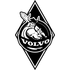 Volvo front sarok matrica autó dekoráció