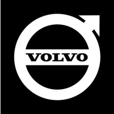 VOLVO LOGÓ MATRICA 25CM X 25CM FEHÉR autó dekoráció