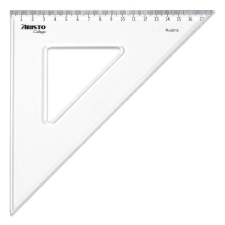 Vonalzó ARISTO College háromszög 45 fokos 25 cm vonalzó