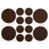 Vorel Öntapadós csúszásgátlós bútorláb alátét kerek barna készlet 12 részes 20-38 mm