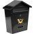 Vorel Postaláda fekete 380x320x105mm (78580)