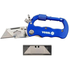 Vorel zsebkés "karabiner" + pengék horgászkés