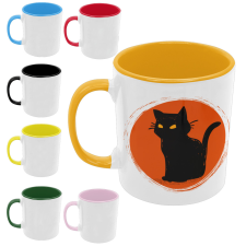  Vörös Hold Macska - Színes Bögre bögrék, csészék