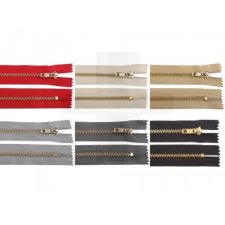  Vörösréz cipzár 14 cm dekorációs kellék