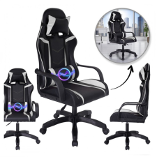  VORTEX gamer, irodai forgószék fekete műbőr kárpitozássa KO35B forgószék