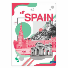 VOYAGE Notebook füzet - 96 lapos kockás A5 - SPAIN füzet