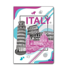 VOYAGE Notebook füzet - 96 lapos vonalas A5 - ITALY füzet