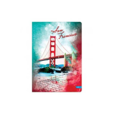VOYAGE Notebook füzet - 96 lapos vonalas A5 - San Francisco füzet