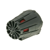 Vparts 39-45mm 45° piros verseny légszűrő, fekete légszűrőházzal