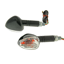 Vparts Index / irányjelző szett M10 menetes fekete, átlátszó, hosszú verzió Vparts Elektronika egyéb motorkerékpár alkatrész