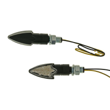 Vparts Index / irányjelző szett M10 menetes LED fekete, nyil alakú átlátszó üveg egyéb motorkerékpár alkatrész