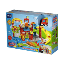 Vtech Toot-toot PÁLYÁK - tűzoltóllomás (MAGYARUL BESZÉL, ÉNEKEL) autópálya és játékautó