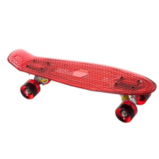 VToys Világító penny board gördeszka, piros, YW-WX-218-PIR gördeszka