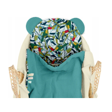  Vulpi Babakocsi takaró 50x75 párnával Mumi Szín: zöld-smaragd babaágynemű, babapléd