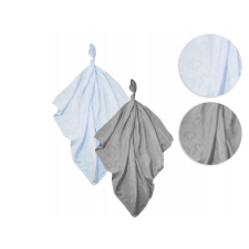 Vulpi Bambusz pelenka mini 100% bambusz 30x30 - 2 db Szín: kék-szürke mosható pelenka