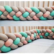  Vulpi Fonott rácsvédő 240cm XL Handmade Szín: szürke-rózsaszín-türkiz lakástextília