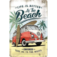 VW Bulli - Life Is Better At The Beach Fémtábla dekoráció