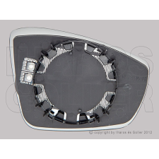  VW Polo V 2009.06.01-2014.04.21 Tükörlap cserélhető bal, aszf., fűth. (0V2U) visszapillantó tükör lap