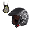 W-TEC Black Heart Bukósisak W-TEC V541 Black Heart Skull, fekete fényes XS (53-54)