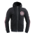 W-TEC Black Heart Férfi kapucnis pulcsi W-TEC Black Heart Vintage Iron Hoodie fekete 4XL