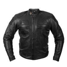 W-Tec Bőr motoros kabát W-TEC Urban Noir fekete 6XL motoros kabát