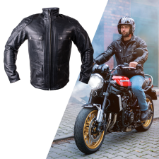 W-Tec Bőr motoros kabát W-TEC Valebravo fekete XXL motoros kabát
