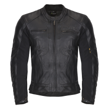 W-Tec Férfi bőr motoros kabát W-TEC Mardok fekete XXL motoros kabát