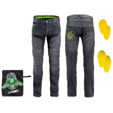 W-Tec Férfi motoros farmer W-TEC Alfred CE szürke 5XL motoros nadrág