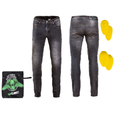 W-Tec Férfi motoros farmer W-TEC Kancelor szürke 5XL motoros nadrág