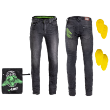 W-Tec Férfi motoros farmer W-TEC Leonard fekete L motoros nadrág