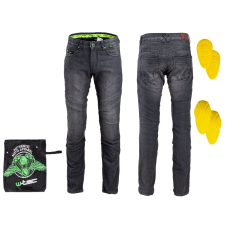 W-Tec Férfi motoros farmernadrág W-TEC Oliver fekete XXL motoros nadrág