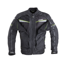 W-Tec Férfi motoros kabát W-TEC Progair fekete-fluo 5XL motoros kabát