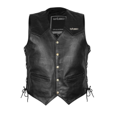 W-Tec Motoros bőrmellény W-TEC Rockridge fekete 4XL motocross mez