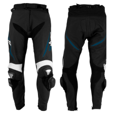 W-Tec Motoros bőrnadrág W-TEC Vector fekete-kék XXL motoros nadrág