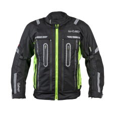 W-Tec Motoros kabát W-TEC Gelnair fekete-zöld M motoros kabát