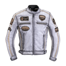 W-Tec Motoros kabát W-TEC Patriot fehér S motoros kabát