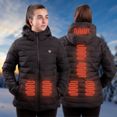 W-Tec Női fűthető kabát W-TEC HEATborg Lady fekete XXL