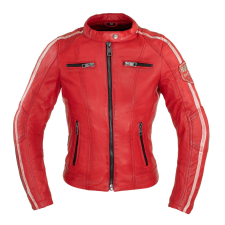W-Tec Női motoros bőrdzseki W-TEC Umana piros 3XL motoros kabát