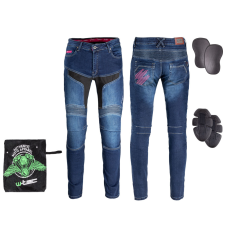 W-Tec Női motoros farmer W-TEC Alfreda CE kék XXL motoros nadrág