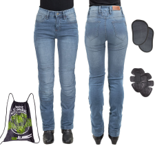 W-Tec Női motoros farmer W-TEC Lustipa kék L motoros nadrág