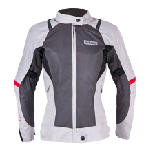 W-Tec Női motoros kabát W-TEC Lucina M szürke-krémfehér motoros kabát
