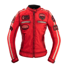 W-Tec Női motoros kabát W-TEC Virginia XS piros motoros kabát