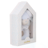 W-web Baby plüss csörgő - kék maci - 17cm