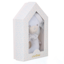 W-web Baby plüss csörgő - kék maci - 17cm plüssfigura